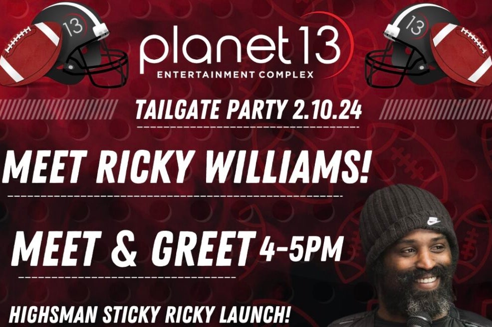 NFL Champ, Heisman Winner Ricky Williams Heads To Las Vegas For Super Bowl Cannabis Meet-And-Greet - Planet 13 Holdings Inc Ordinary Shares (OTC:PLNHF)
