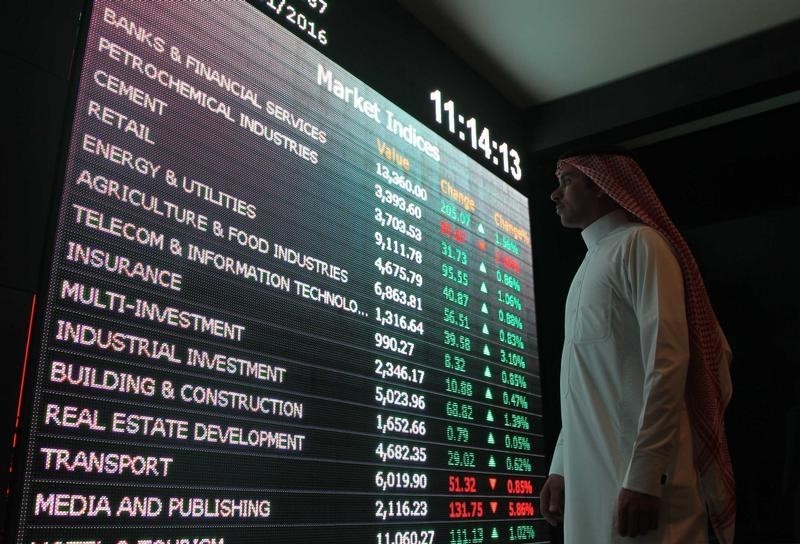 &copy; Reuters.  Saudi Arabia stocks higher at close of trade; Tadawul All Share up 0.17%